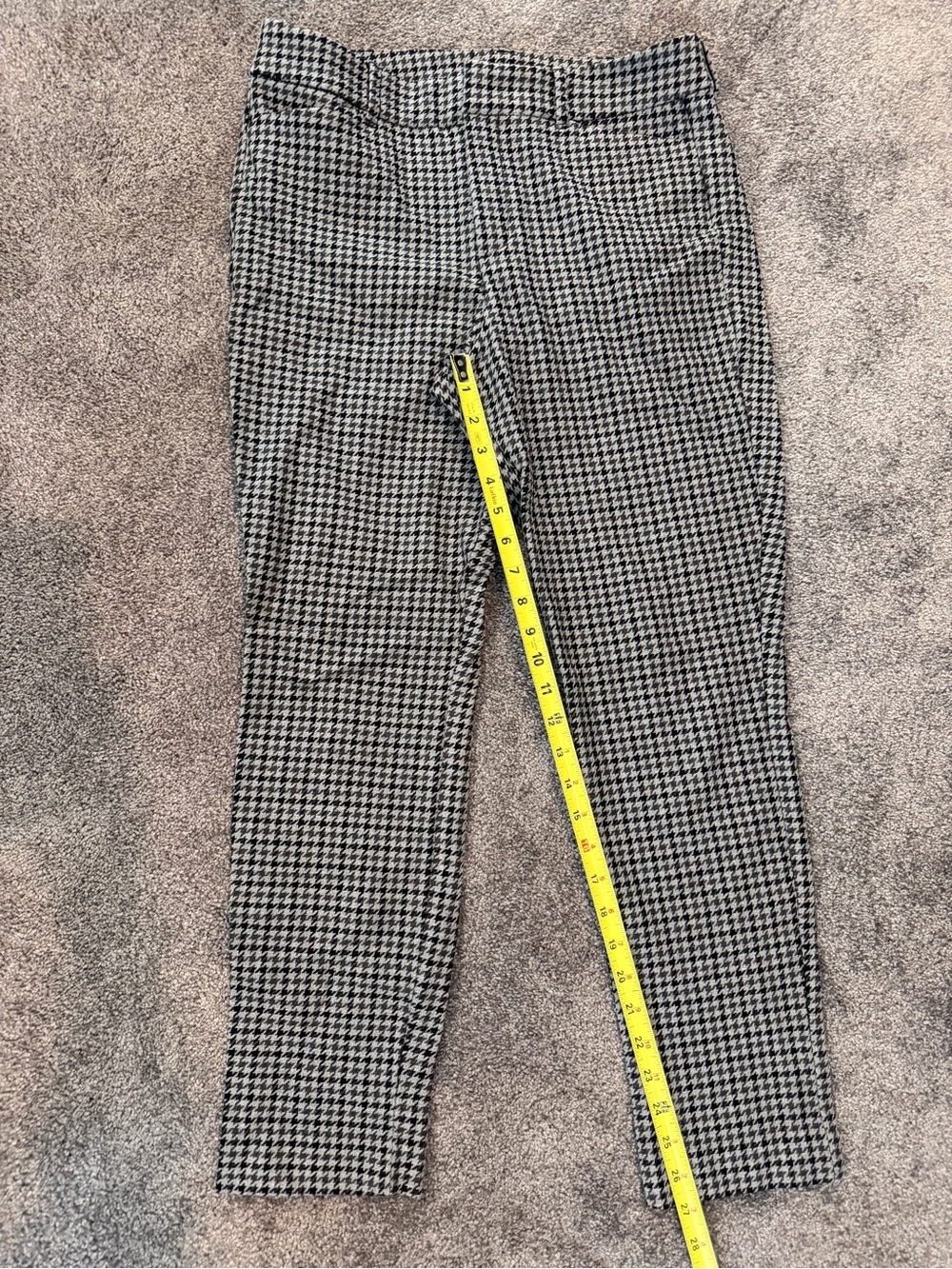 Old Navy Pixie Skinny Black and GrayHoundstooth Ponte Pants